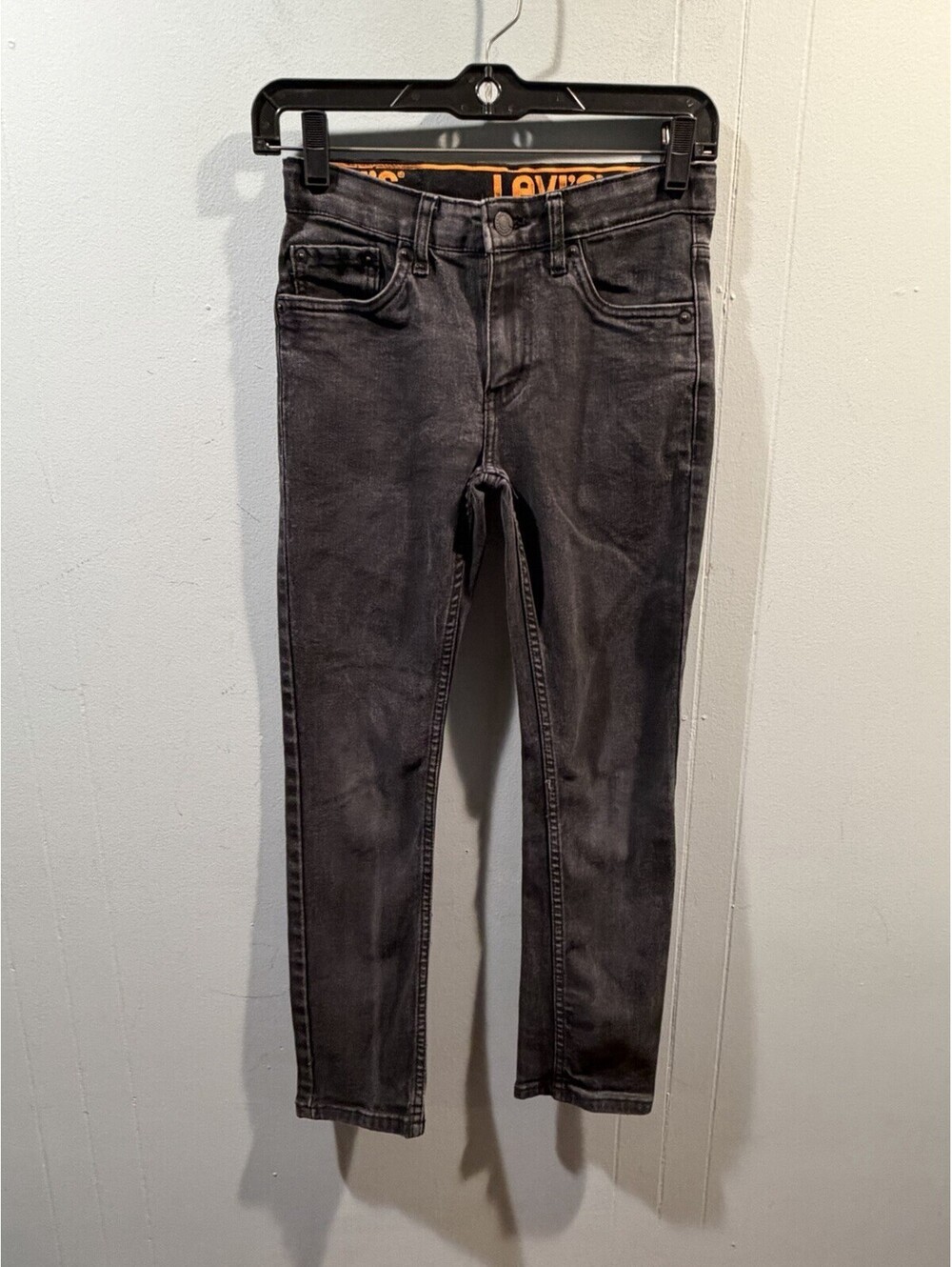Kids Boys Levi 510 Jeans Size 12 Reg 26x27 Black Adjustable Waist